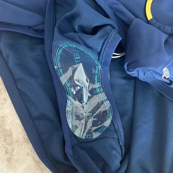 Bleu Rod Beattie Ring Me Up Over Shoulder Ring Swim Top and Bikini Bottom Sz 10 - Picture 7 of 9